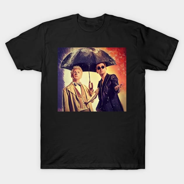 Good Omens fanart T-Shirt by TheisDeschain